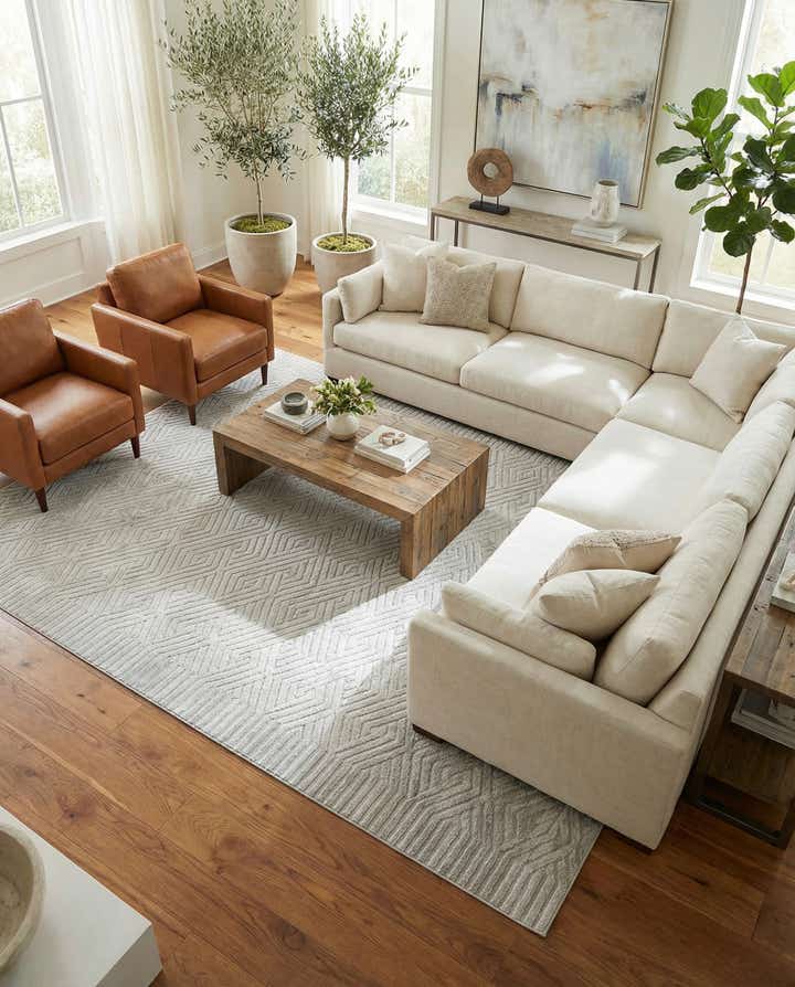 9' x 12' 2 Easy-Clean Sabrina Soto Hudson Indoor / Outdoor Rug