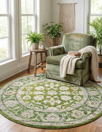 Green Aurelia Round Rug