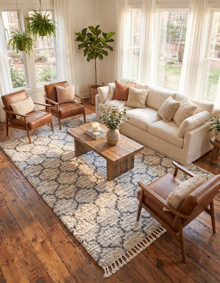 Detail image of 8' x 10' Athena Shag Rug