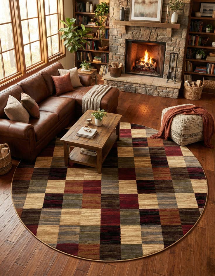 Detail image of 10' x 10' Coffee Shop Round Rug