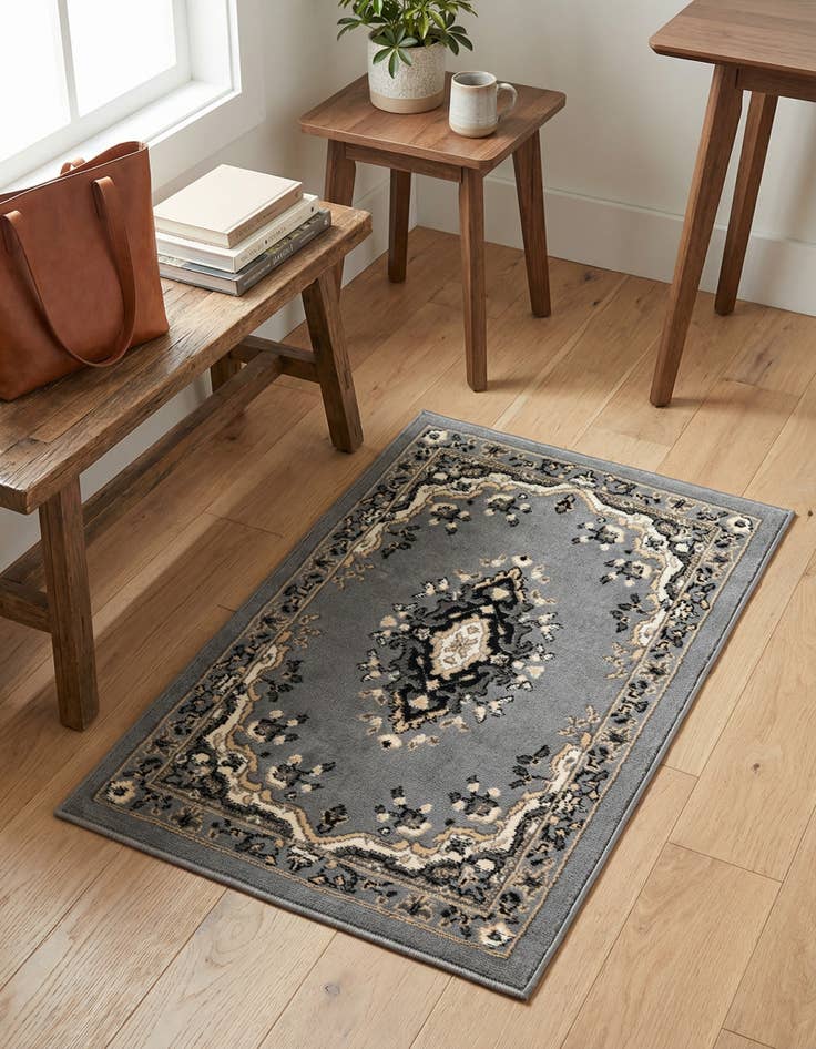 Detail image of 2' x 3' Mashad Design Rug