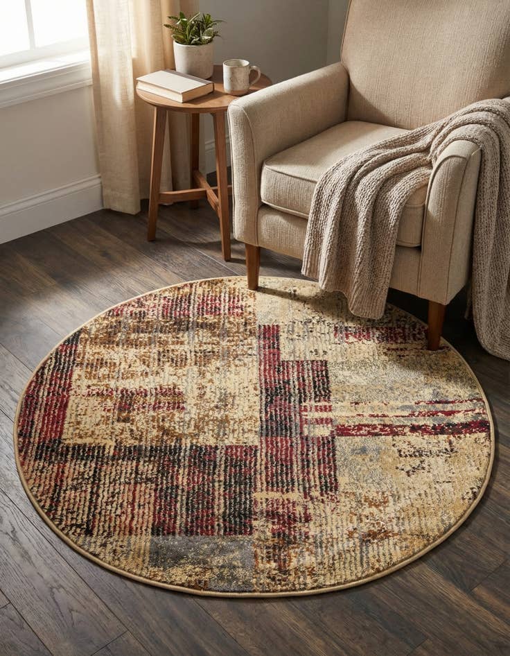 Detail image of 3' 3 x 3' 3 Saturn Round Rug