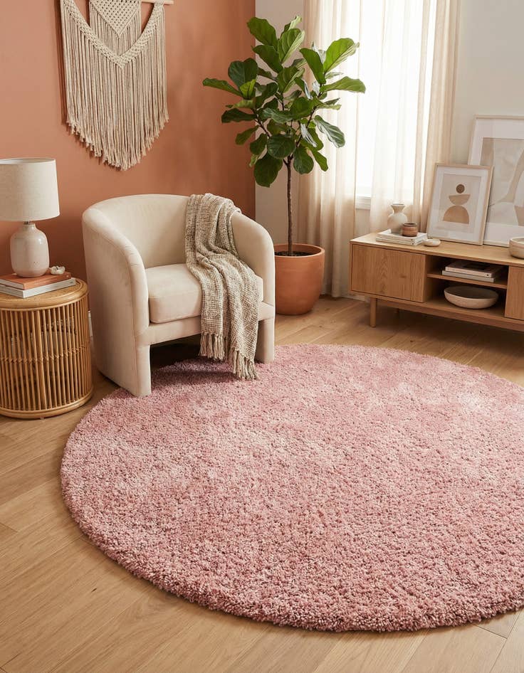 Detail image of 7' 6 x 7' 6 Zermatt Shag Round Rug