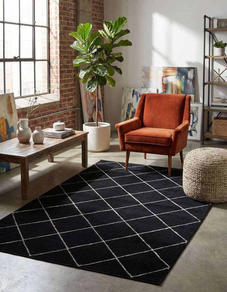 Detail image of 5' 3 x 8' Vogue Geo Rug