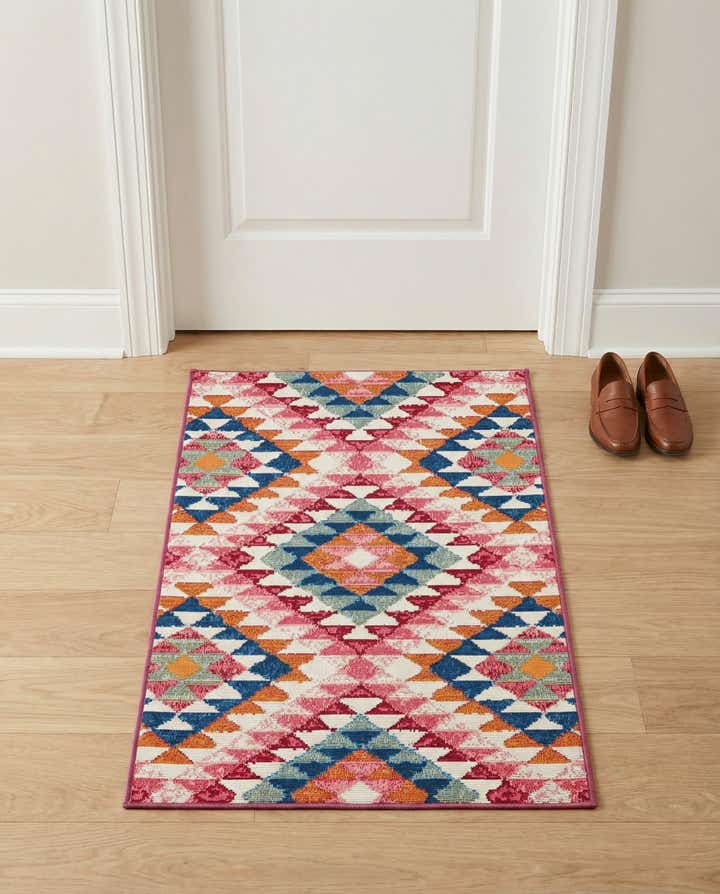 2' x 3' Easy-Clean Southwestern Indoor / Outdoor Rug