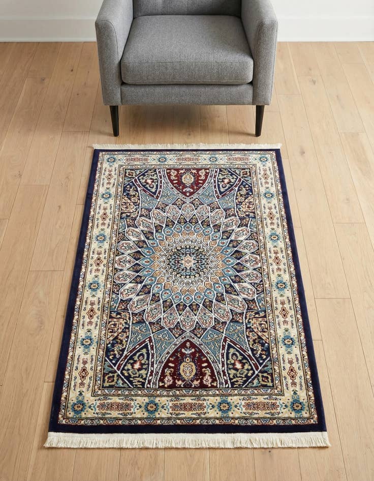 Detail image of 3' x 5' 3 Nain Design Rug