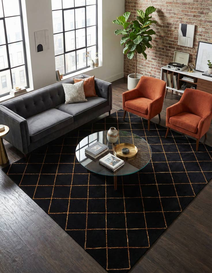 Detail image of 10' x 10' Vogue Geo Square Rug