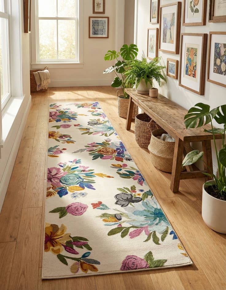Detail image of 2' 7 x 12' Blossom Runner Rug