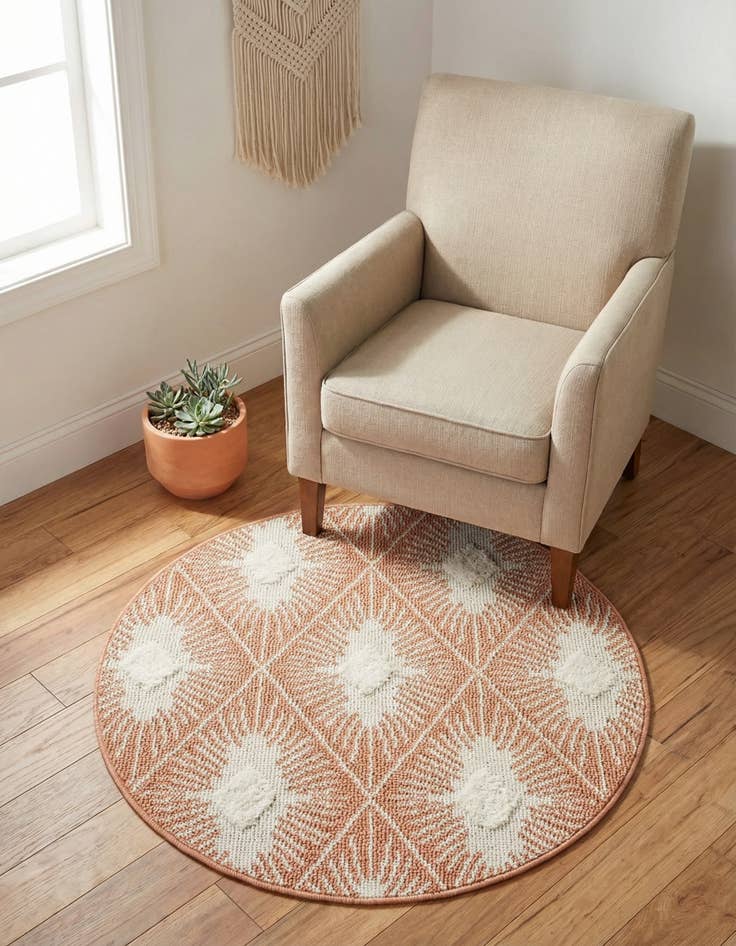 Detail image of 3' 3 x 3' 3 Boho Round Rug