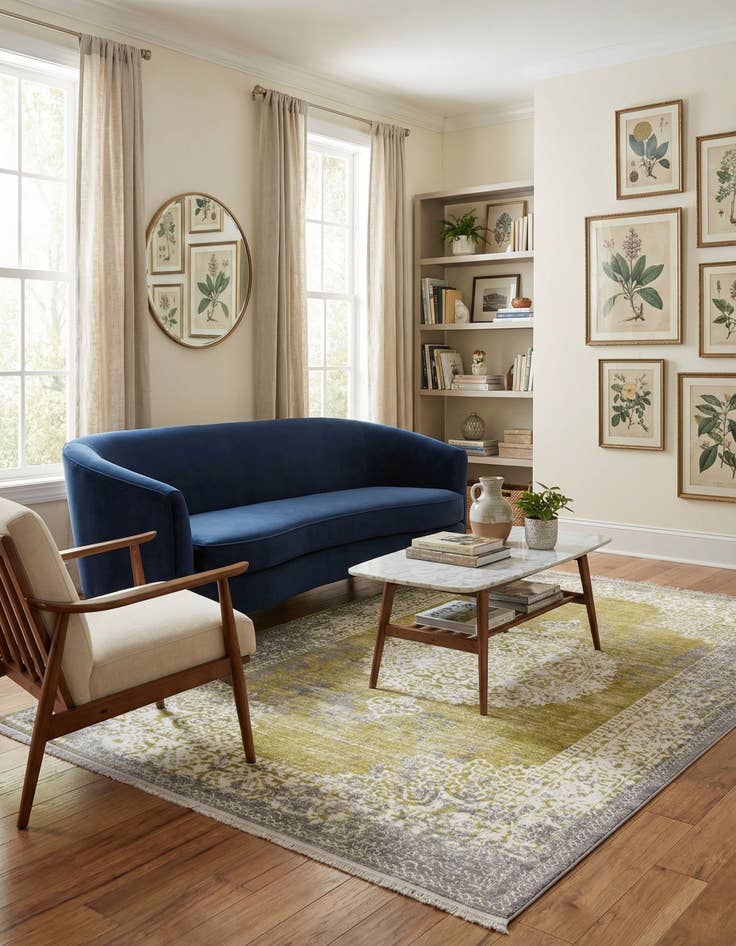 Detail image of 5' x 8' Modern Classical Rug