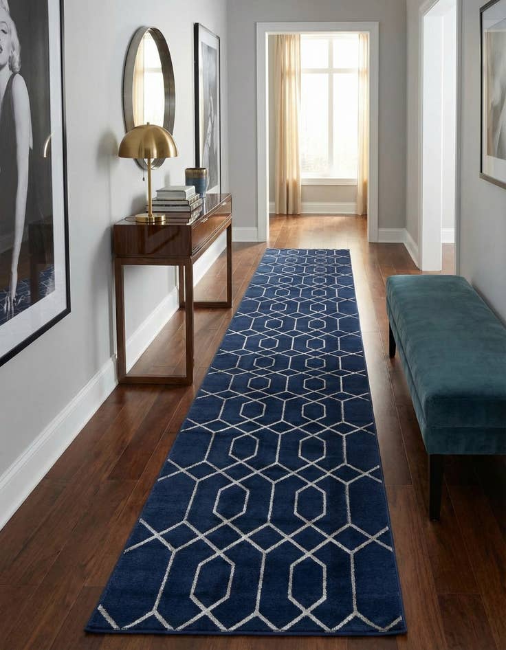 Detail image of 2' 7 x 12'  Marilyn Monroe&trade; Glam Trellis Runner Rug