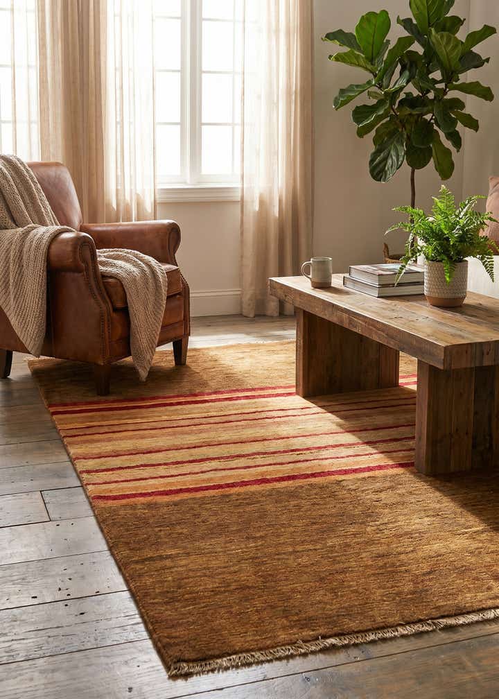 4' 3 x 6' 1 Hand Knotted Modern Ziegler Wool Rug