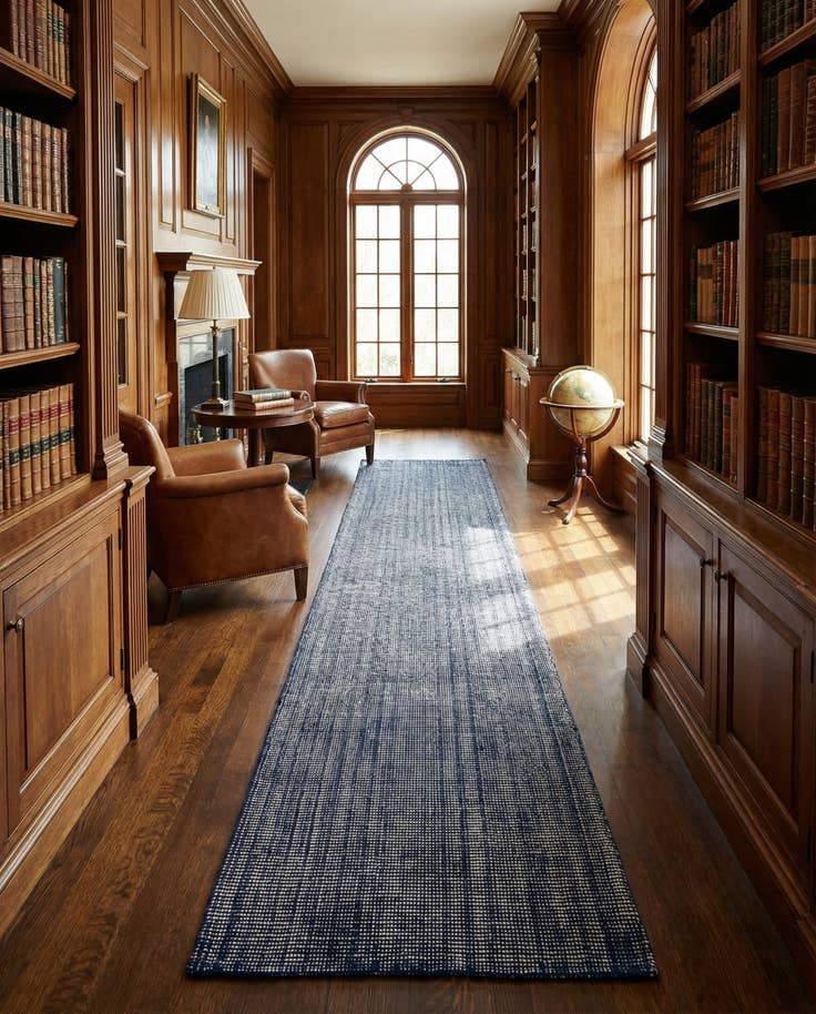 Detail image of 2' 7 x 14' 1 Hand Woven Jill Zarin English Manor Farmhouse Wool Runner Rug