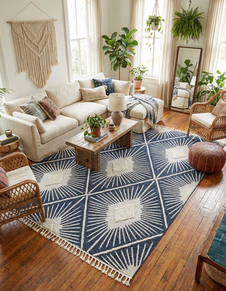 Detail image of 9' 6 x 14' 3 Boho Rug