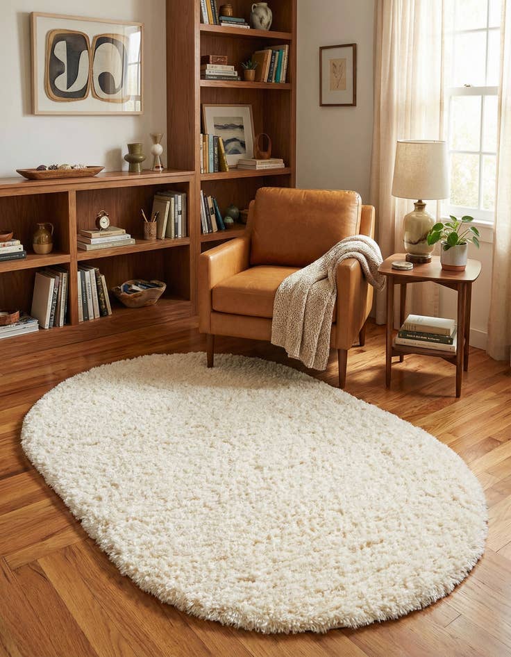 Detail image of 4' x 6' Marilyn Monroe&trade; Shag Oval Rug