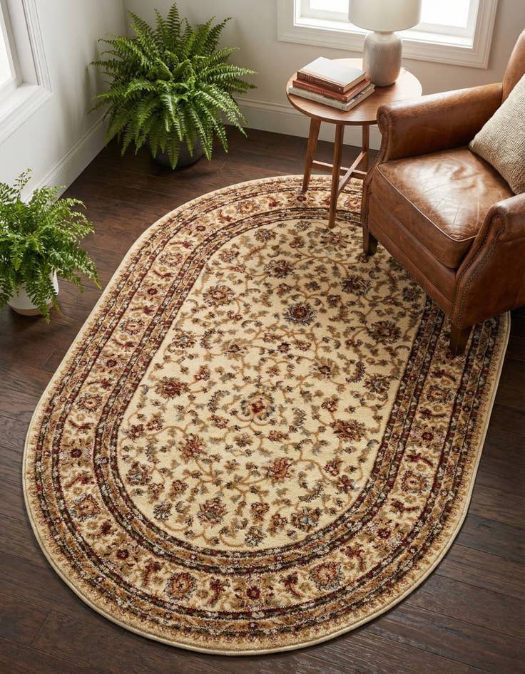 Detail image of 4' x 6' Classic Agra Oval Rug