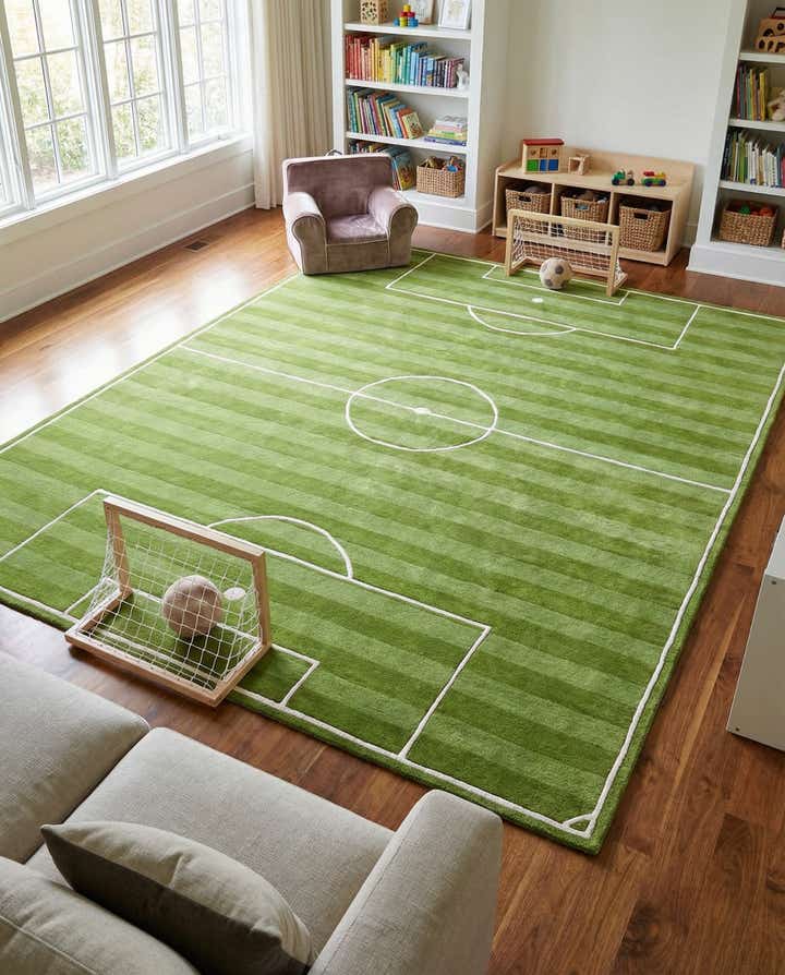 9' x 12' Playtime Kids Wool Freeform Rug