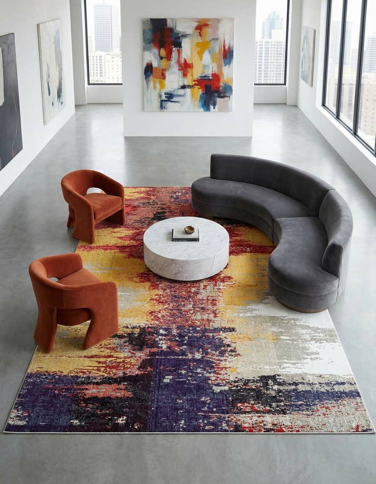 Detail image of 10' 6 x 16' 5 Washable Hyacinth Rug