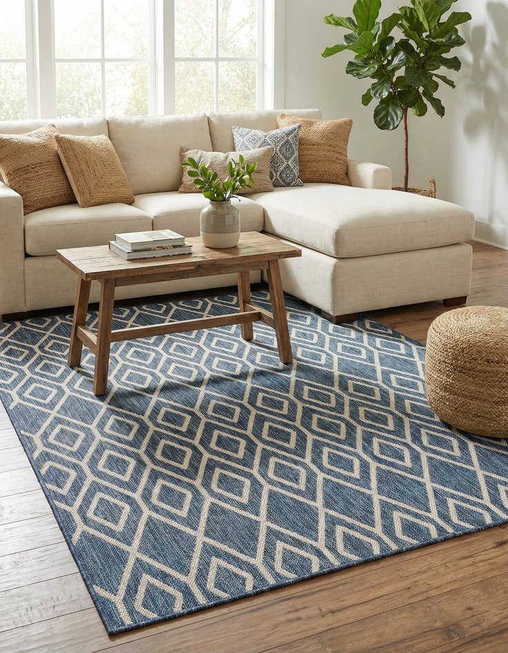 Detail image of  5' 3 x 8'  Washable Jill Zarin Turks and Caicos Indoor / Outdoor Rug