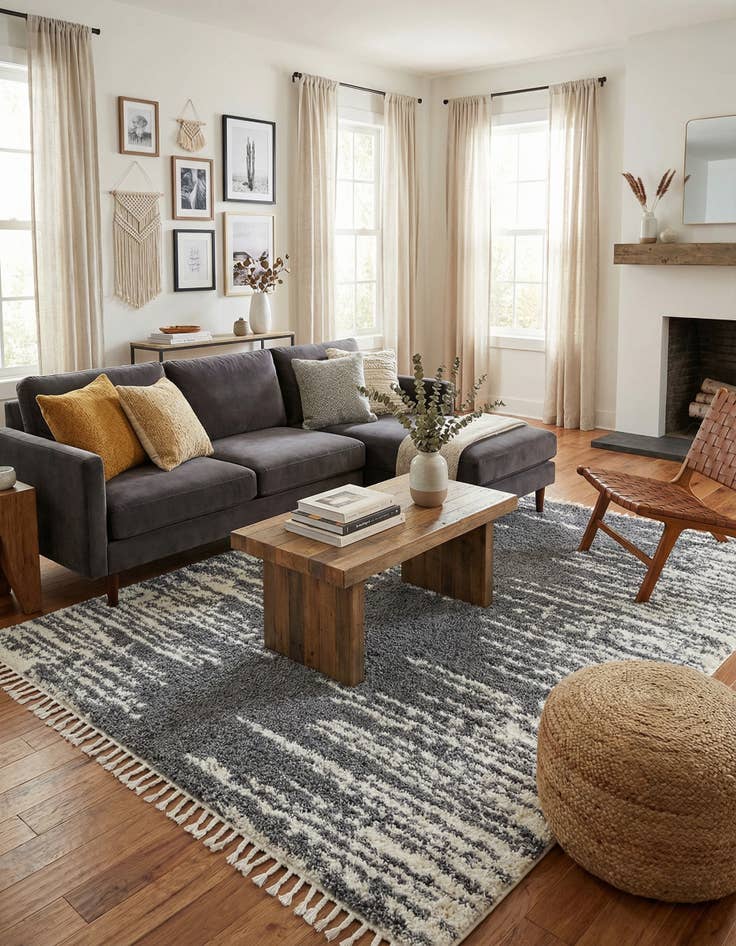 Detail image of 7' 10 x 10' Serenity Shag Rug