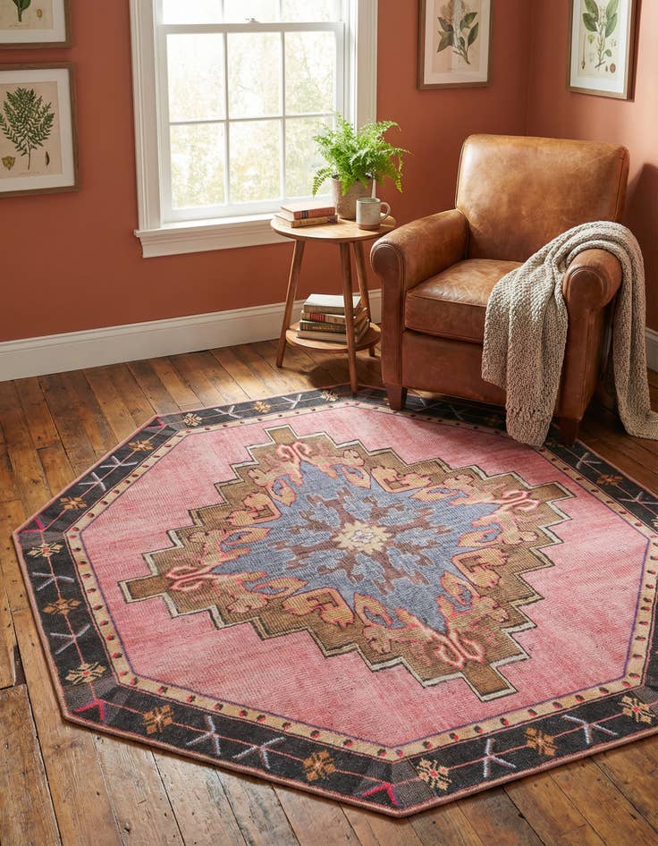 Detail image of 5' x 5' Timeless Octagon Rug