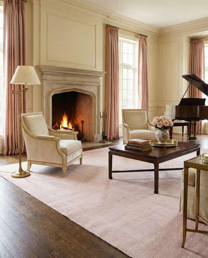 9' x 12' Hand Woven Jill Zarin English Manor Farmhouse Wool Rug