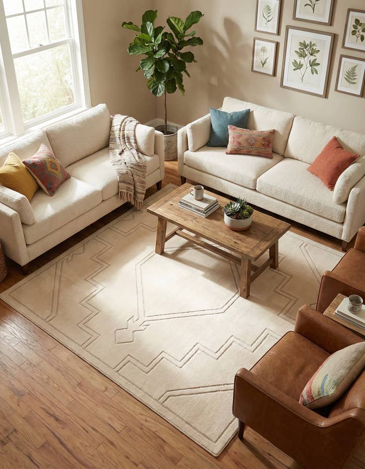 Detail image of 8' x 8' Contour Square Rug