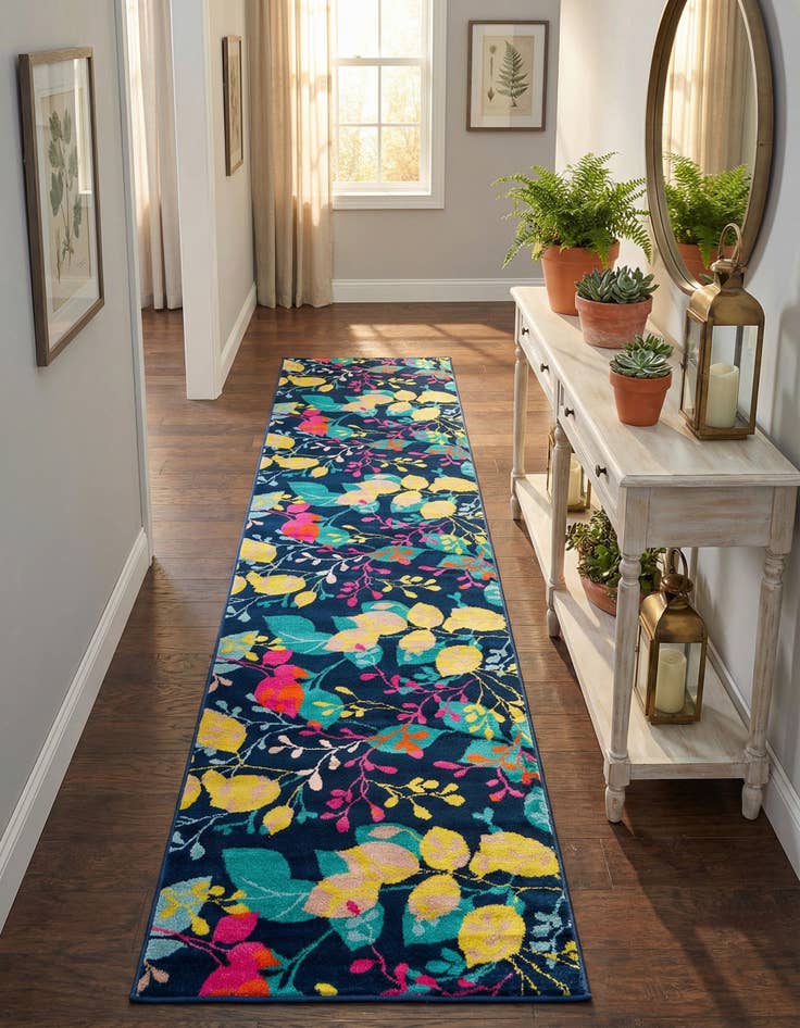 Detail image of 3' x 12' Azalea Runner Rug