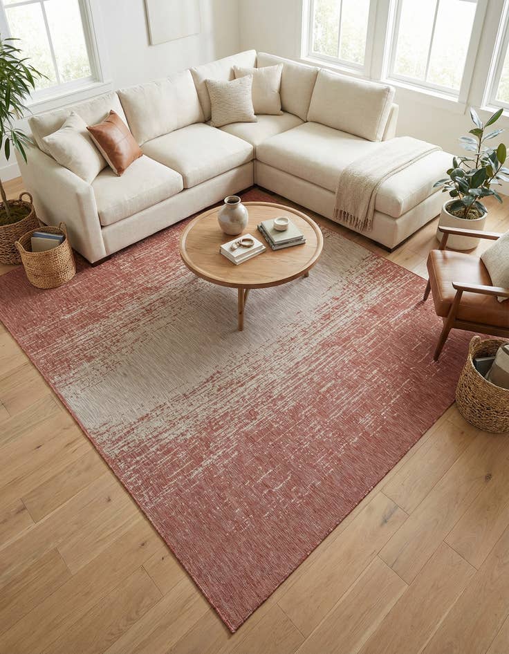 Detail image of 9' x 12'  Washable Modern Indoor / Outdoor Rug