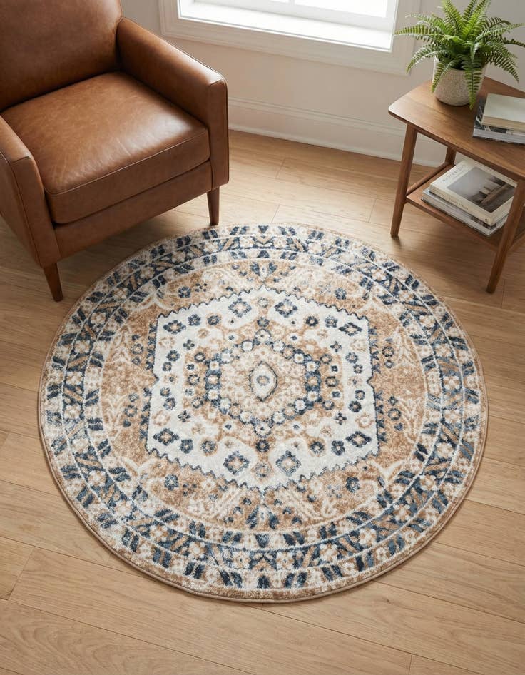 Detail image of 3' x 3' Oxford Round Rug