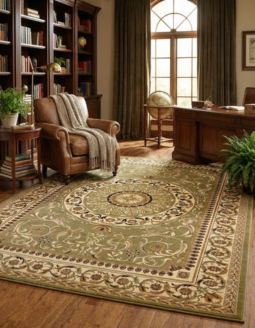 Light Green Chateau Rug
