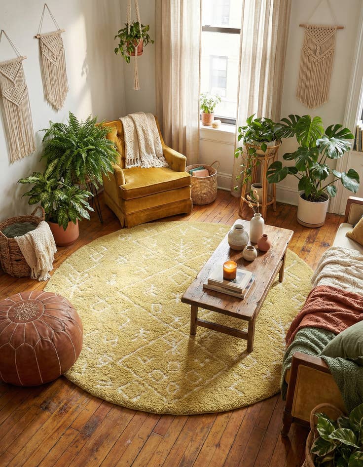 Detail image of 8' x 8' Marrakesh Shag Round Rug