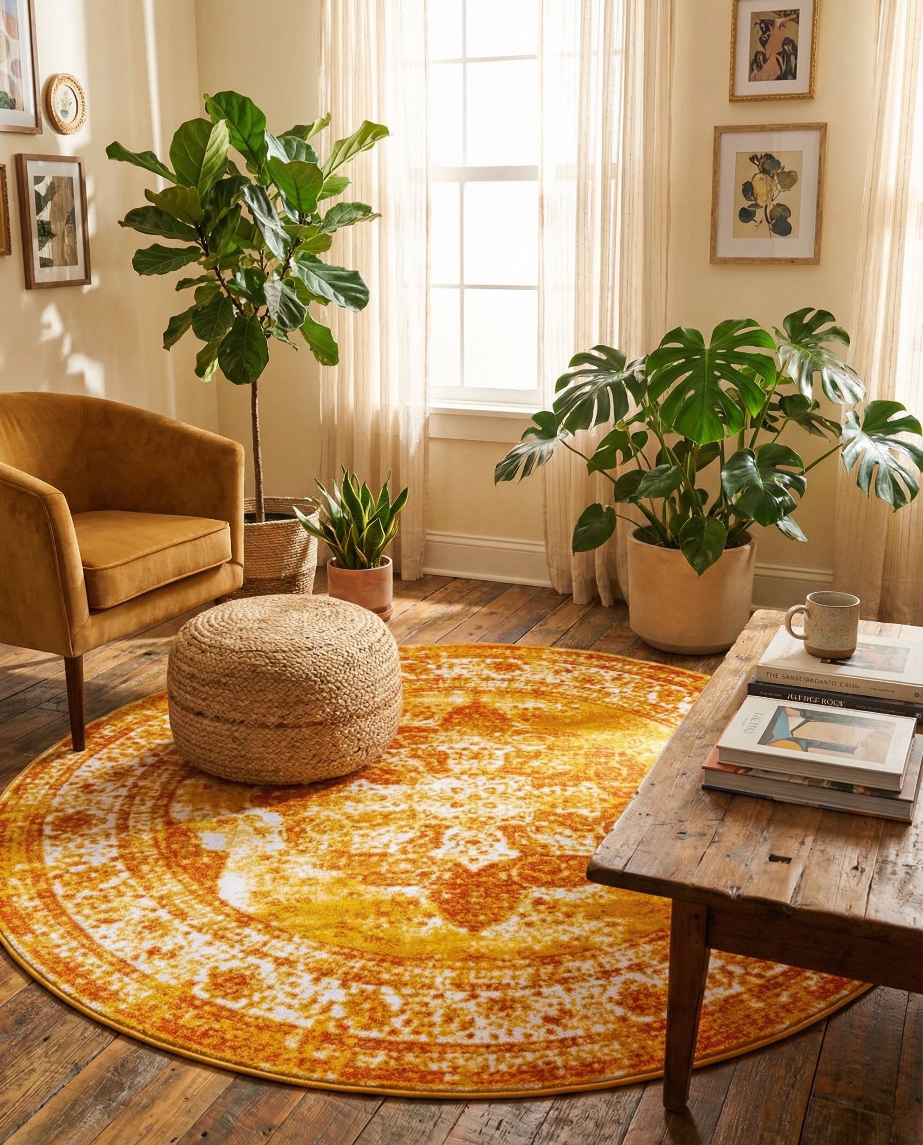 7' x 7' Monte Carlo Round Rug
