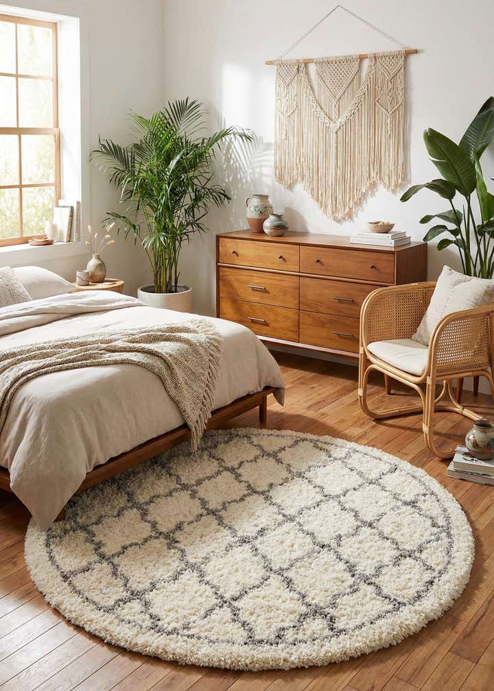 8' x 8' Infinity Shag Round Rug
