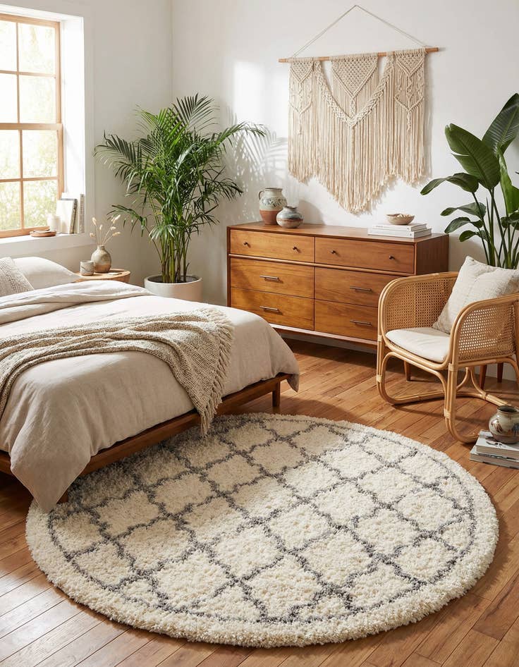 Detail image of 8' x 8' Infinity Shag Round Rug