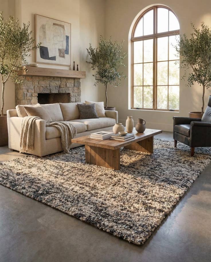 Detail image of 7' 10 x 10' Hand Woven Haka Deluxe Shag Rug