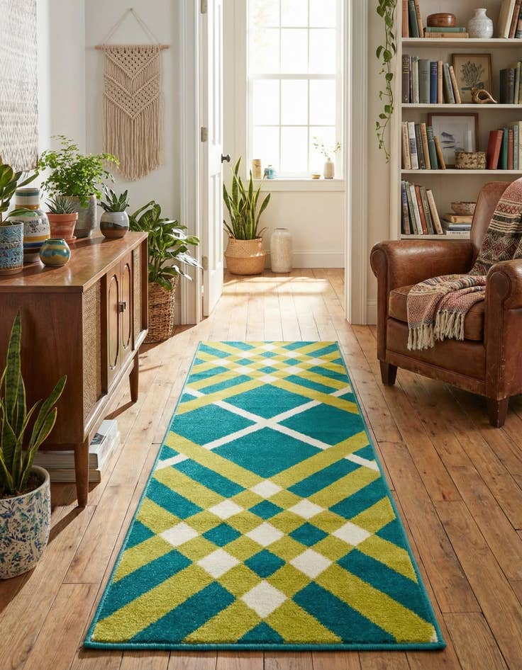 Detail image of Jane Seymour 2' x 6' Open Hearts Runner Rug