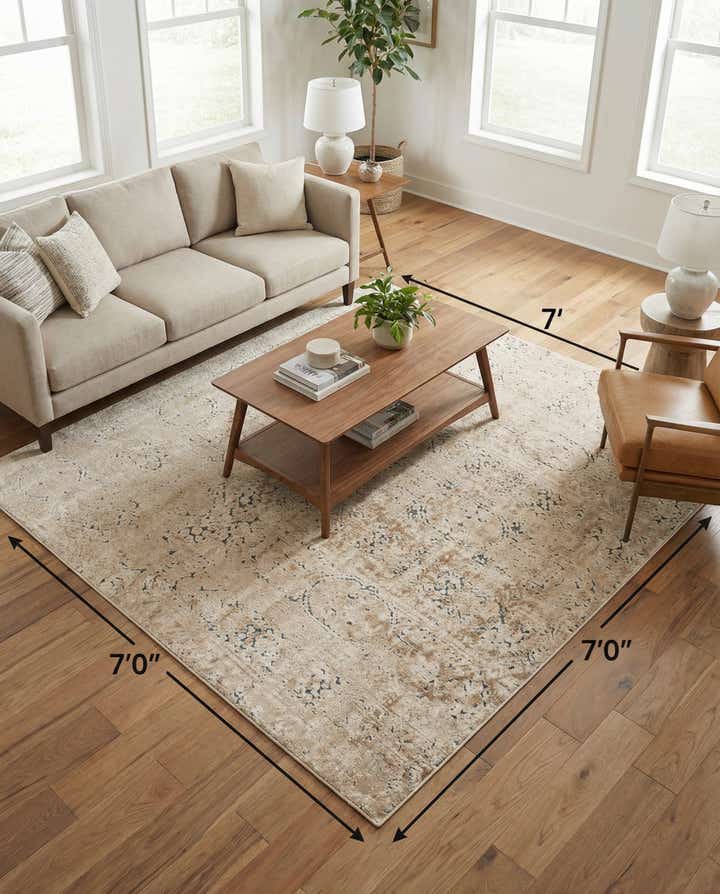 7' x 7' Villa Square Rug