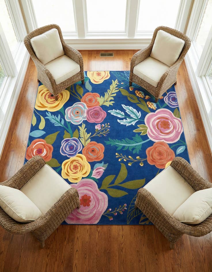 Detail image of 7' 10 x 7' 10 Blossom Square Rug