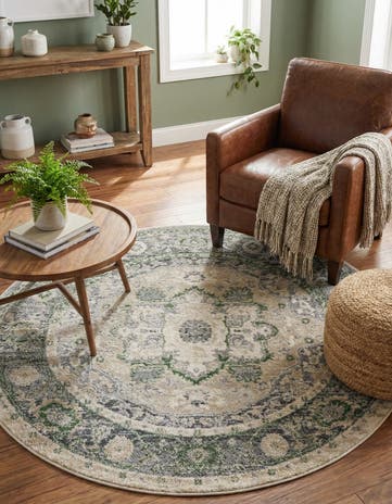 5' x 5' Madeline Vintage Round Rug