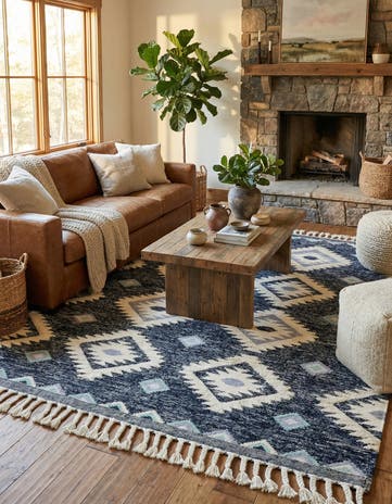 8' x 10' Hand Woven Arizona Wool Rug