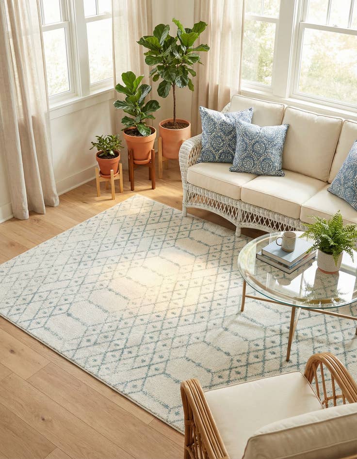 Detail image of 6' x 9' Paxon Trellis Rug