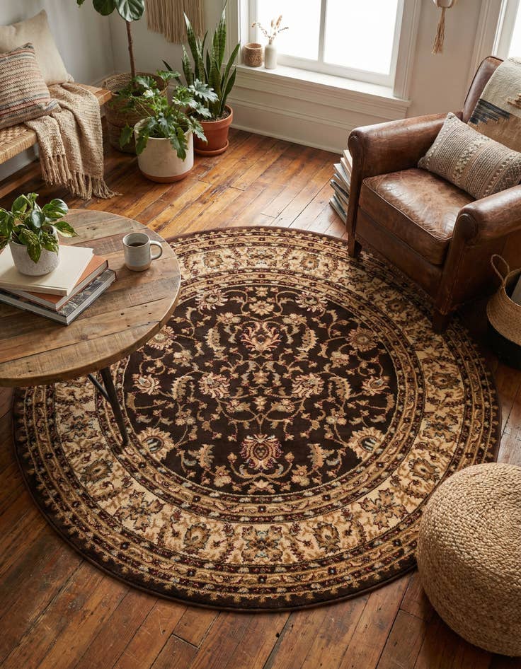 Detail image of 6' x 6' Classic Agra Round Rug