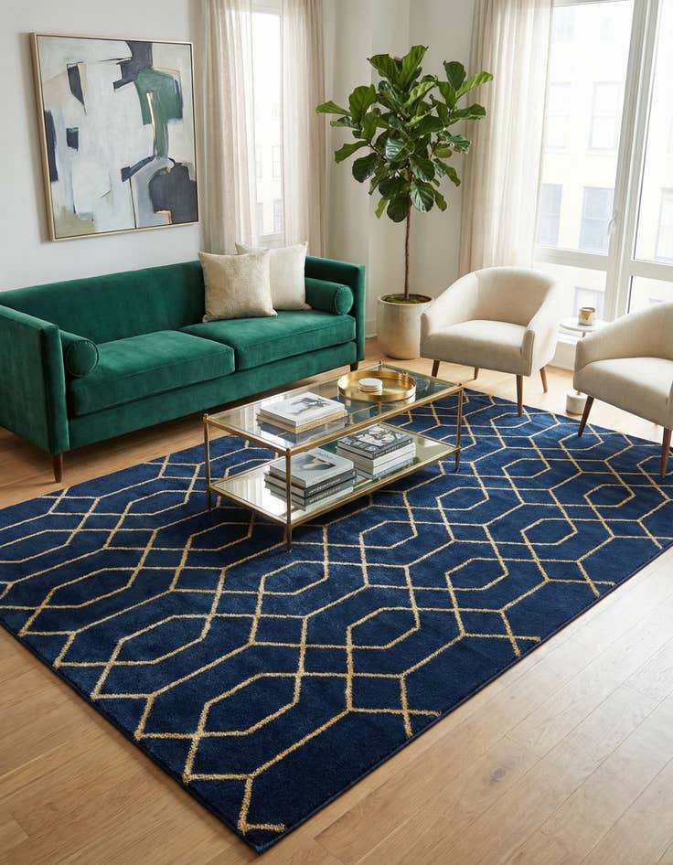 Detail image of 7' x 10' Marilyn Monroe&trade; Glam Trellis Rug