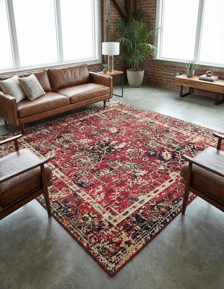 Detail image of 7' 10 x 7' 10 Saturn Square Rug