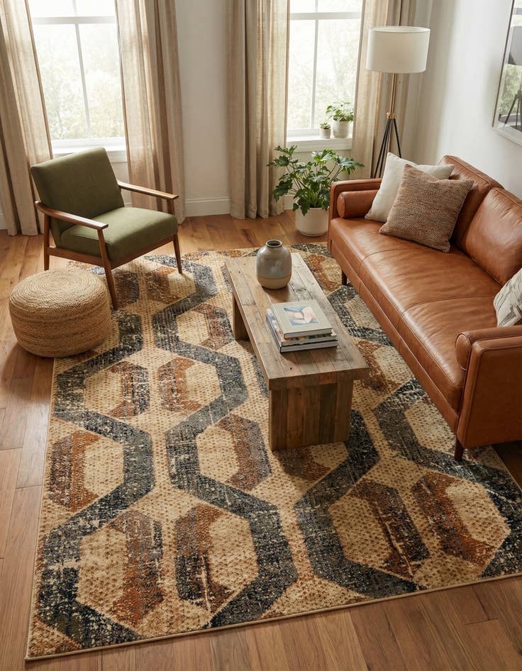 Detail image of 6' x 9' Saturn Rug