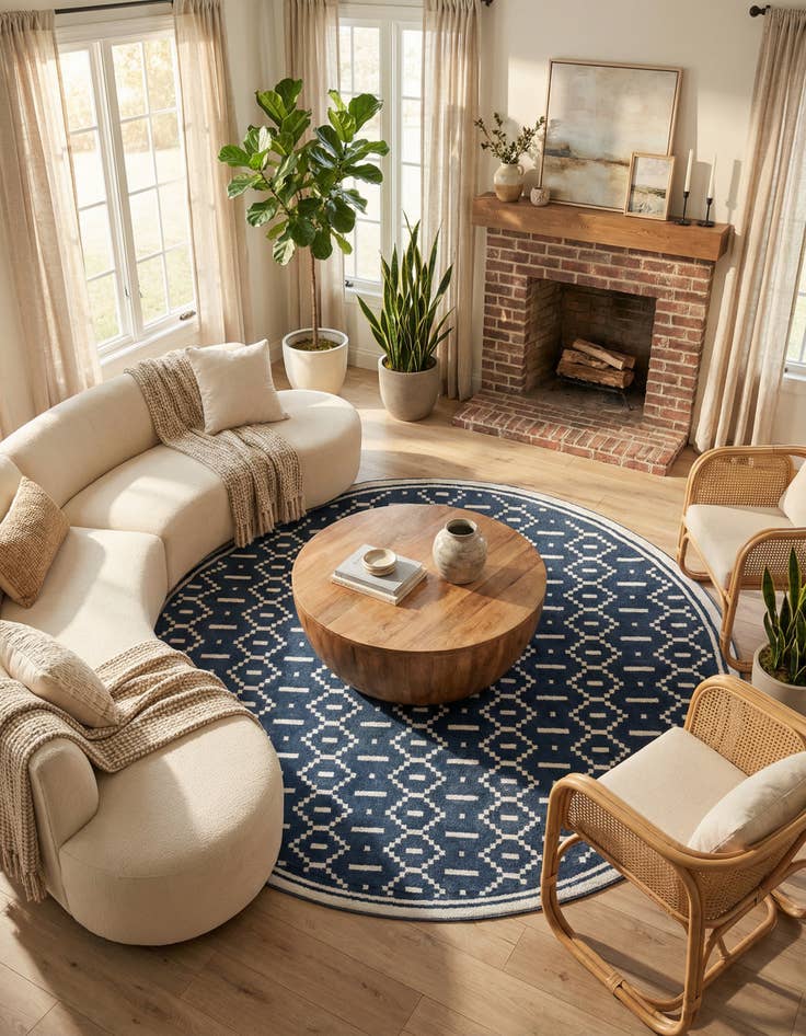 Detail image of 10' x 10' Oslo Round Rug