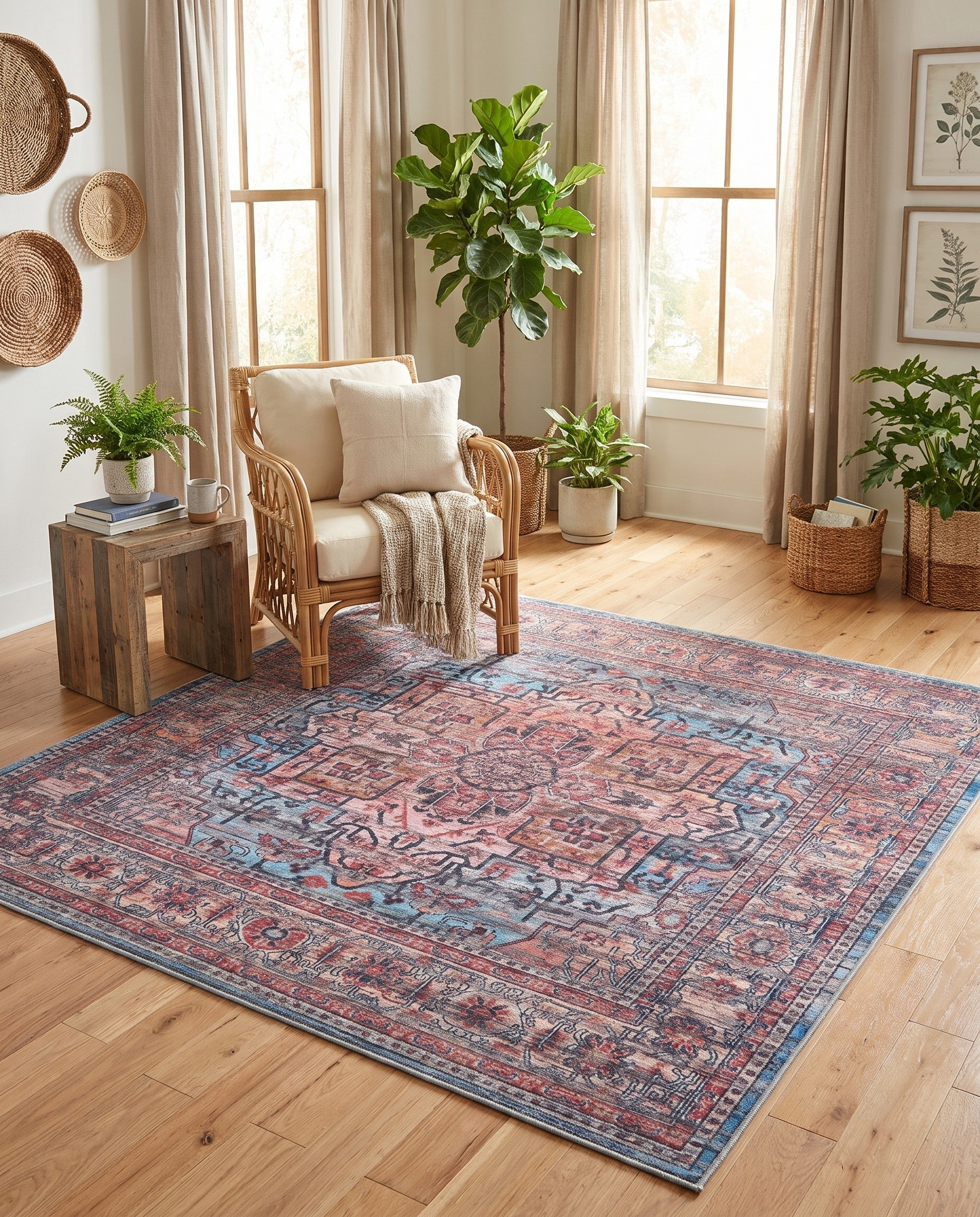 185cm x 185cm Maahru Square Rug