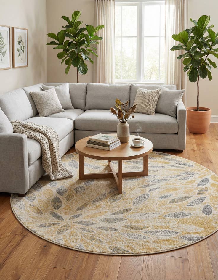 Detail image of 8' x 8' Charleston Round Rug