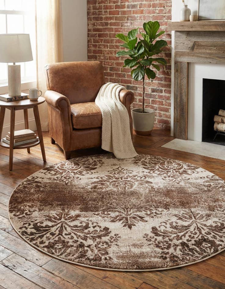 Detail image of 5' x 5' Himalaya Round Rug